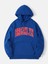 Sax Mavi Brooklyn Oval Yazı Baskılı Oversize Erkek Sweatshirt 1
