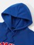 Sax Mavi Brooklyn Oval Yazı Baskılı Oversize Erkek Sweatshirt 4