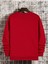 Kırmızı Keep Happy Baskılı Oversize Bisiklet Yaka Erkek Sweatshirt 3