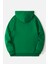 Yeşil Özgürlük Heykeli Baskılı Oversize Kapuşonlu Erkek Sweatshirt 2