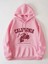 Pembe California Motor Baskılı Oversize Kapüşonlu Unisex Sweatshirt 1