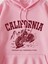 Pembe California Motor Baskılı Oversize Kapüşonlu Unisex Sweatshirt 5