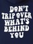 Lacivert Don't Trip Over Baskılı Oversize Kapüşonlu Erkek Sweatshirt 3