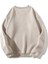 Unisex Bej Los Angeles 89 Baskılı Oversize Bisiklet Yaka Sweatshirt 2