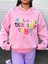 Pembe All Good Baskılı Oversize Kapüşonlu Unisex Sweatshirt 1