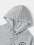 Gri Take It Baskılı Oversize Kapüşonlu Erkek Sweatshirt 3
