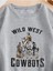 Unisex Gri Wild West Covboys Baskılı Bisiklet Yaka Sweatshirt 5