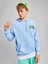 Bebe Mavi Face Future Baskılı Oversize Erkek Sweatshirt 4