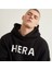 Erkek Siyah Hera Baskılı 3 Ip Oversize Sweatshirt 4