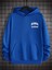 Sax Mavi La California Baskılı Oversize Erkek Sweatshirt 1