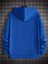 Sax Mavi La California Baskılı Oversize Erkek Sweatshirt 3