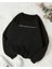 Siyah Dreamer Baskılı Oversize Bisiklet Yaka Unisex Sweat. 1