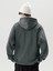 Antrasit Hope Wish Baskılı Oversize Kapüşonlu Erkek Sweatshirt 2