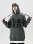 Antrasit Hope Wish Baskılı Oversize Kapüşonlu Erkek Sweatshirt 4