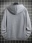 Açık Gri Geyik Baskılı Oversize Kapüşonlu Erkek Sweatshirt 2
