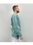 Erkek Nefti Yeşili Tokyo Baskılı Oversize Bisiklet Yaka Sweatshirt 2