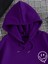 Mor Take It Baskılı Oversize Kapüşonlu Erkek Sweatshirt 3
