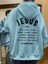 Bebe Mavi Jesus Is Baskılı Oversize Erkek Sweatshirt 1