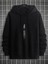 Siyah Dikey Baskılı Oversize Kapüşonlu Erkek Sweatshirt 4