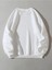 Unisex Beyaz Love Bisiklet Yaka Baskılı Oversize Sweatshirt 3