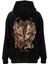 Siyah Shout Maske Baskılı Oversize Erkek Bisiklet Yaka Sweatshirt 1