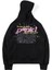 Unısex Siyah Spıder Pink World Wild Baskılı Oversize Kapüşonlu Sweatshirt 1