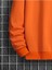 Turuncu Gül Baskılı Oversize Bisiklet Yaka Erkek Sweatshirt 4