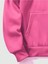 Pembe Telepathy Baskılı Oversize Kapşonlu Erkek Sweatshirt 3