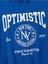 Sax Mavi Optimistic Baskılı Oversize Erkek Sweatshirt 4