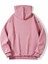 Pembe West Coast Baskılı Oversize Kapüşonlu Unisex Sweatshirt 3