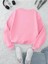 Black Sokak Pembe California Baskılı Oversize Bisiklet Yaka Kadın Sweatshirt 2