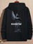 Siyah Essential Baskılı Oversize Kapüşonlu Erkek Sweatshirt 5