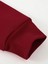 Bordo Maça Papaz Baskılı Oversize Kapüşonlu Erkek Sweatshirt 3
