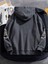 Antrasit Kol Baskılı Oversize Kapüşonlu Erkek Sweatshirt 2