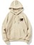 Bej After Before Bathing Baskılı Oversize Kapüşonlu Erkek Sweatshirt 2