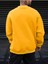 Sarı Patience Baskılı Oversize Bisiklet Yaka Erkek Sweatshirt 2
