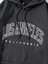 Siyah La California Baskılı Oversize Kapüşonlu Erkek Sweatshirt 4