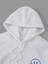 Beyaz Take It Baskılı Oversize Kapüşonlu Erkek Sweatshirt 2