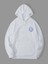 Beyaz Take It Baskılı Oversize Kapüşonlu Erkek Sweatshirt 3