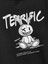 Siyah Terrific Baskılı Oversize Kapüşonlu Erkek Sweatshirt 4