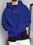 Sax Mavi Actually Baskılı Oversize Erkek Sweatshirt 1