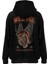 Siyah Wild Ride Baskılı Oversize Erkek Bisiklet Yaka Sweatshirt 1