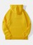 Sarı Süper Tavşan Baskılı Oversize Kapüşonlu Erkek Sweatshirt 2