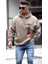 Erkek Bej Living Legend Baskılı Oversize Kapüşonlu Sweatshirt 1