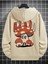 Bej Mushroom Mantar Baskılı Oversize Kapüşonlu Erkek Sweatshirt 2