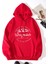 Kırmızı Waymaker Baskılı Oversize Kapüşonlu Erkek Sweatshirt 1