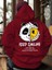 Bordo Keep Smiling Baskılı Oversize Kapüşonlu Erkek Sweatshirt 2