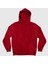 Bordo Keep Smiling Baskılı Oversize Kapüşonlu Erkek Sweatshirt 4