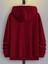 Bordo Dikey Baskılı Oversize Kapüşonlu Erkek Sweatshirt 2
