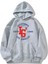 Unisex Gri Calıfornıa 1980 Baskılı Kapüşonlu Oversize Sweatshirt 1